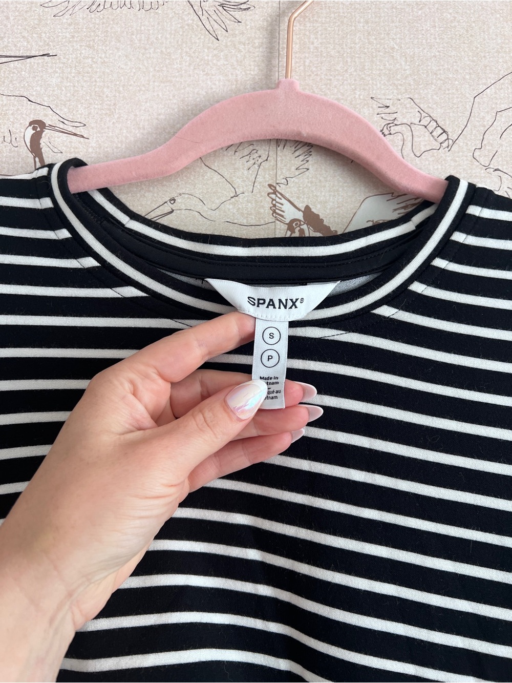 SPANX air essentials striped waist tie midi dress - Picture 5 of 7